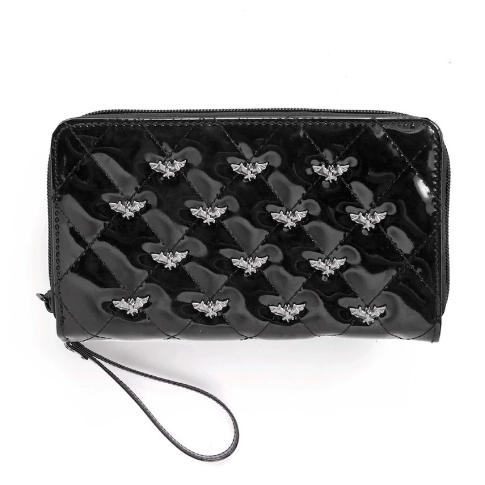 Black Bat Studded Wallet